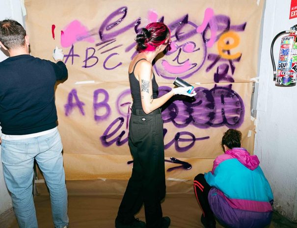 painting over a kraft paper wall