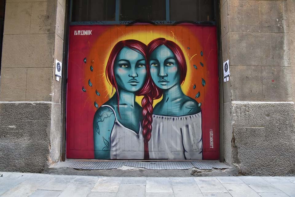 Barcelona is on the list of best street art cities in Europe