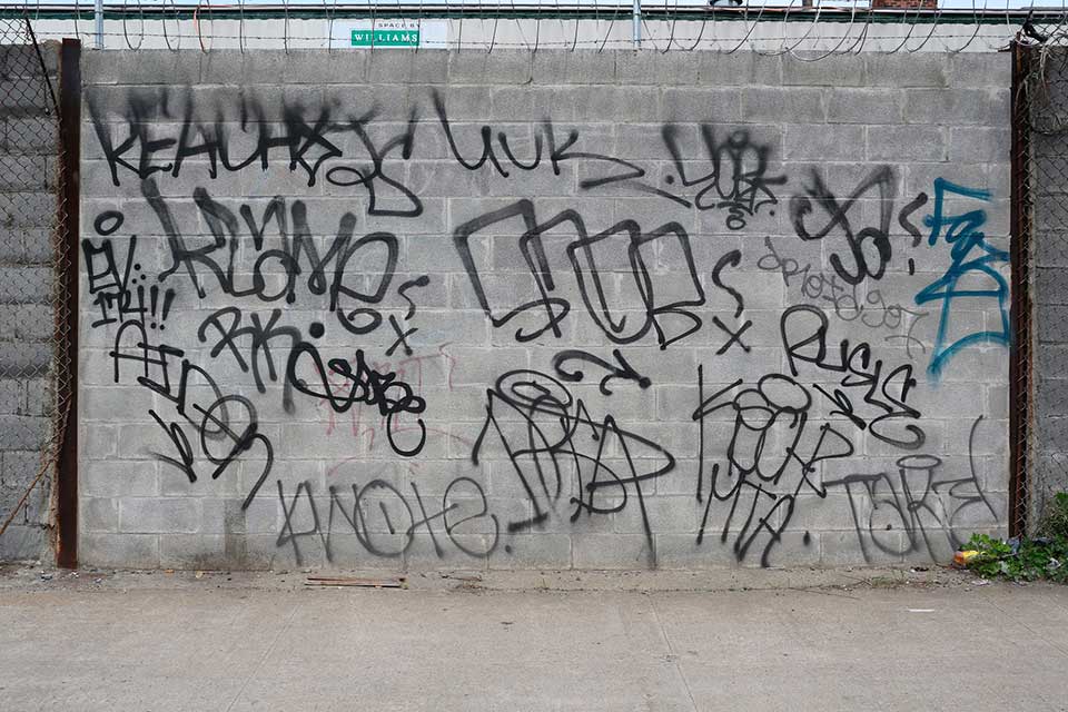 graffiti tags in the streets