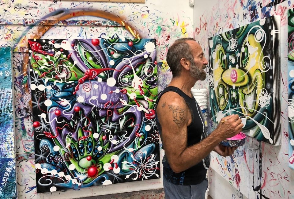 Scharf is one of the oldest New York graffiti artists