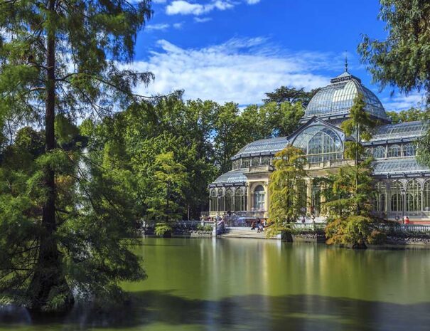 Famous Crystal Palace in Madrid