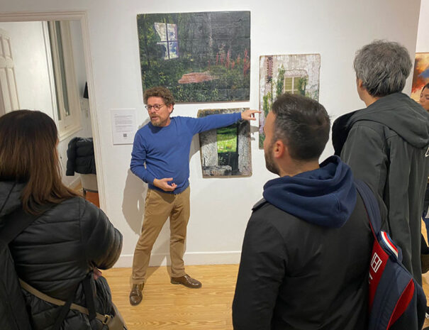 guests at an art gallery tour Madrid