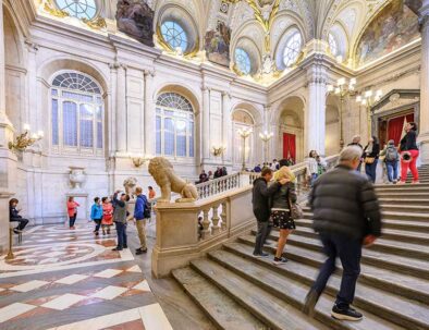 explanation about the artworks at the royal collections gallery Madrid