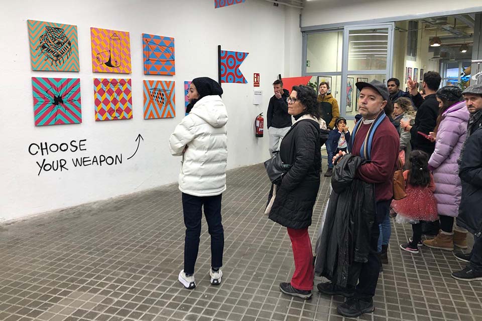 open audience at the madrid art galleries tour