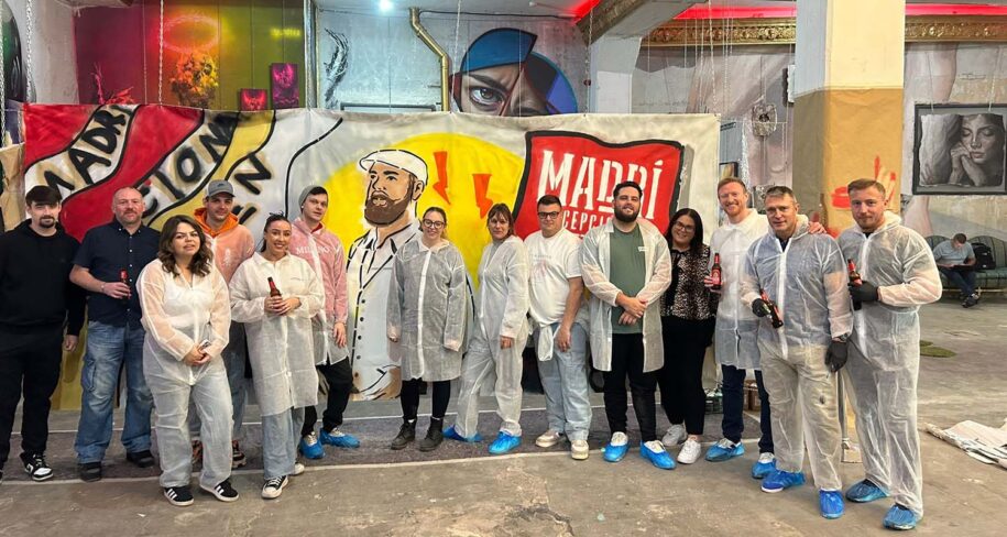 participants at the graffiti workshop in madrid