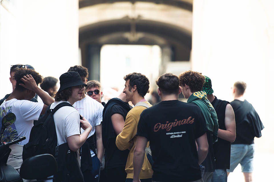 group of teenagers